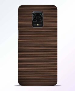 Dark Wood Redmi Note 9 Pro Back Cover