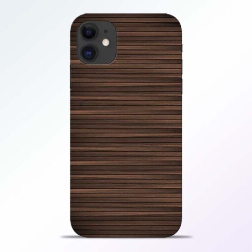 Dark Wood iPhone 11 Back Cover