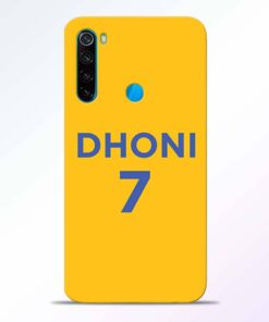 Dhoni 7 Redmi Note 8 Back Cover