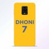 Dhoni 7 Redmi Note 9 Pro Back Cover