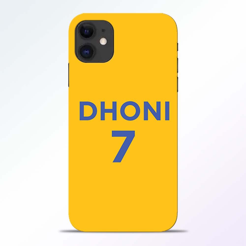 Dhoni 7 iPhone 11 Back Cover 1 Dhoni 7 iPhone 11 Back Cover