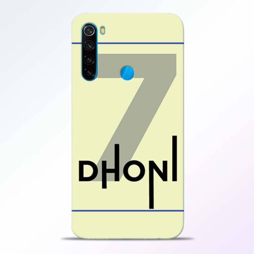 Dhoni Lover Redmi Note 8 Back Cover