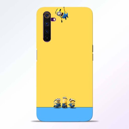 Hanging Minions Realme 6 Back Cover