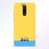 Hanging Minions Redmi 8 Back Cover