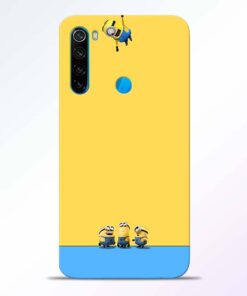 Hanging Minions Redmi Note 8 Back Cover