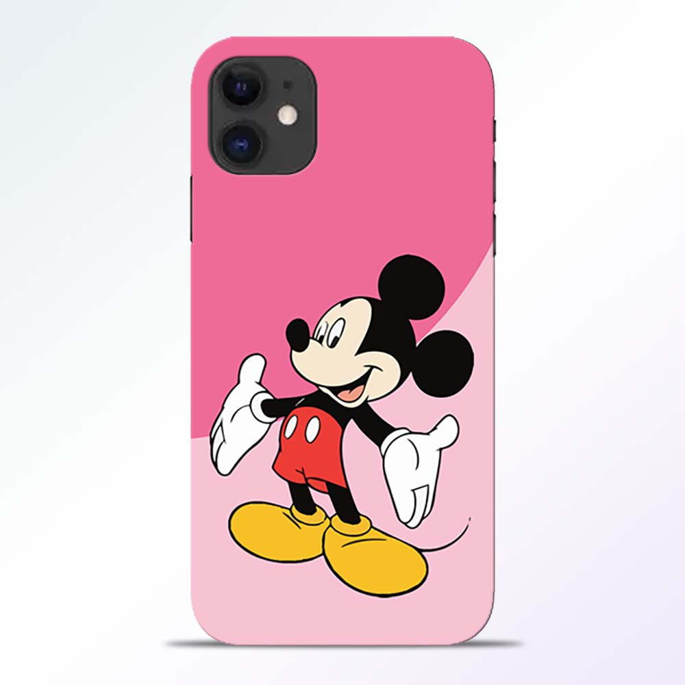 Happy Mickey iPhone 11 Back Cover 1 Happy Mickey iPhone 11 Back Cover