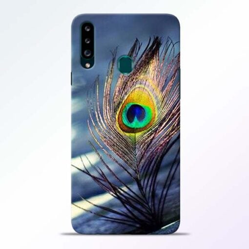 Krishna More Pankh Samsung Galaxy A20s Mobile Cover - CoversGap