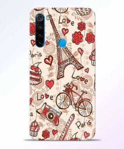 Love Paris Redmi Note 8 Back Cover