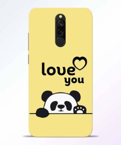 Love U Panda Redmi 8 Back Cover