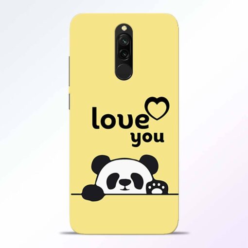 Love U Panda Redmi 8 Back Cover