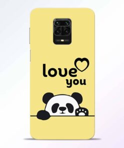 Love U Panda Redmi Note 9 Pro Back Cover
