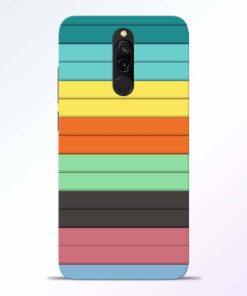 Multi Color Strap Redmi 8 Back Cover
