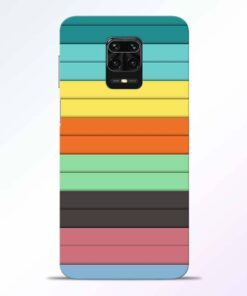 Multi Color Strap Redmi Note 9 Pro Back Cover