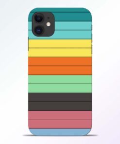 Multi Color Strap iPhone 11 Back Cover