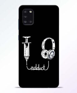 Music Addict Samsung Galaxy A31 Mobile Cover - CoversGap