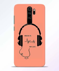 Music My Life Redmi Note 8 Pro Back Cover
