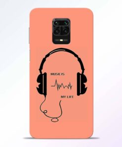 Music My Life Redmi Note 9 Pro Back Cover
