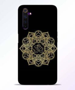 Om Rangoli Realme 6 Back Cover