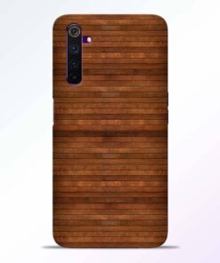 Pine Wood Realme 6 Back Cover