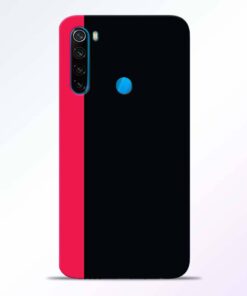 Pink Black Redmi Note 8 Back Cover