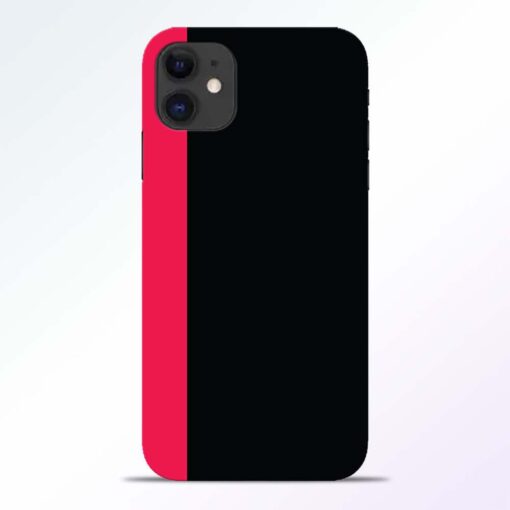 Pink Black iPhone 11 Back Cover