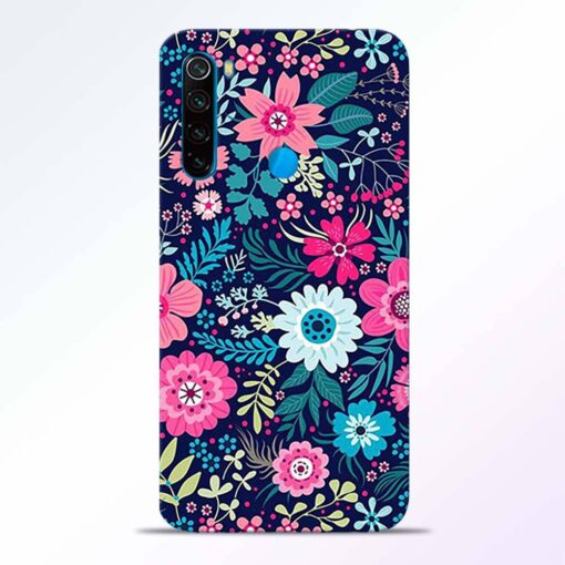 Pink Floral Redmi Note 8 Back Cover