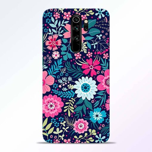 Pink Floral Redmi Note 8 Pro Back Cover