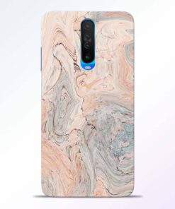 Pink Marble Poco X2 Back Cover