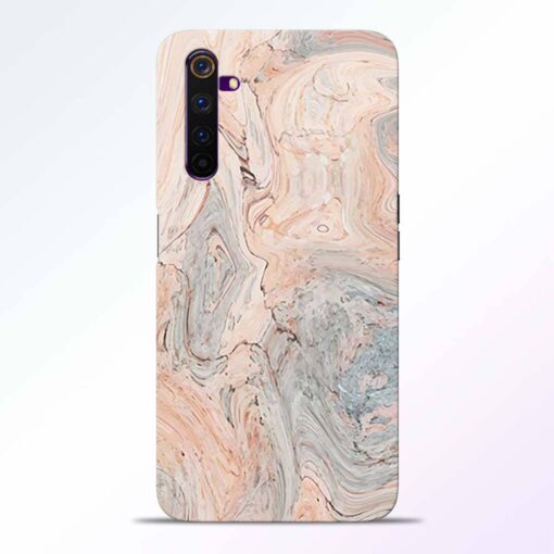 Pink Marble Realme 6 Back Cover