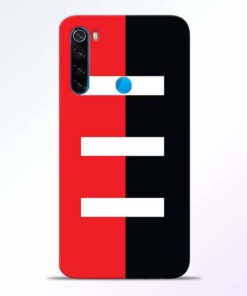 Red Black Redmi Note 8 Back Cover