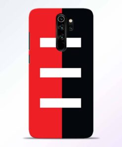 Red Black Redmi Note 8 Pro Back Cover