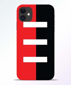 Red Black iPhone 11 Back Cover