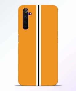 Single Stripes Realme 6 Pro Back Cover