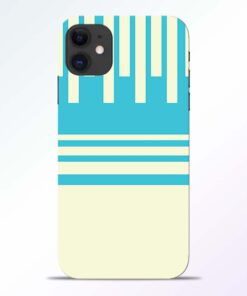 Sky Blue Pattern iPhone 11 Back Cover