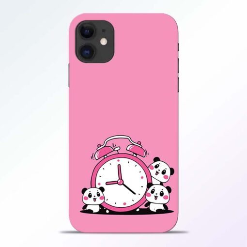 Smiling Clock iPhone 11 Back Cover