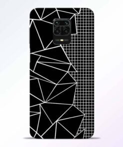 Stencil Pattern Redmi Note 9 Pro Back Cover