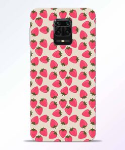 Strawberry Redmi Note 9 Pro Back Cover