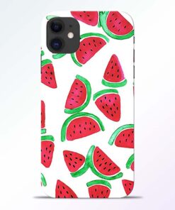Watermelon Pattern iPhone 11 Back Cover