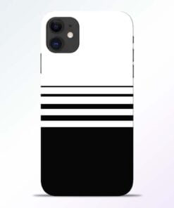 White Strip iPhone 11 Back Cover