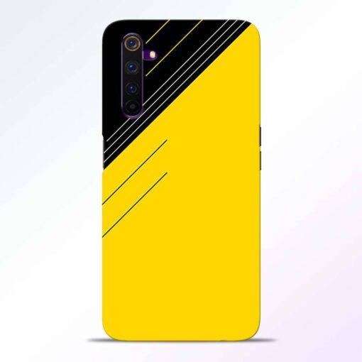 Yellow Black Pattern Realme 6 Pro Back Cover
