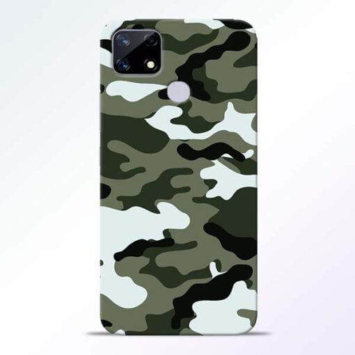 Army Camo Realme Narzo 20 Back Cover - CoversGap