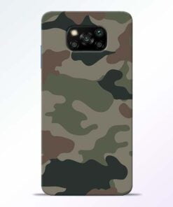 Army Camouflage Poco X3 Back Cover - CoversGap