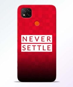 Never Settle Redmi 9 Back Cover - CoversGap