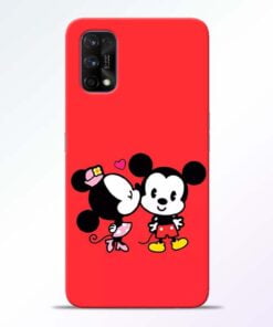 Red Cute Mouse Realme 7 Pro Back Cover - CoversGap