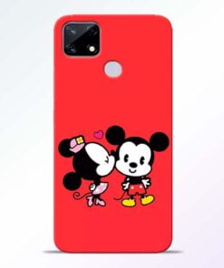 Red Cute Mouse Realme Narzo 20 Back Cover - CoversGap