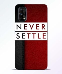 Red Never Settle Realme 7 Pro Back Cover - CoversGap