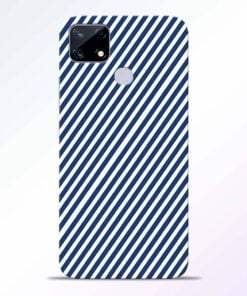 Blue White Stripes Realme Narzo 20 Back Cover