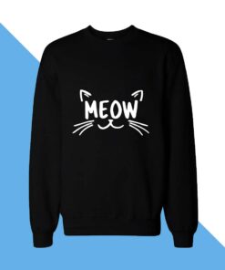 Meow Face Women Sweatshirt