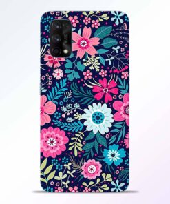 Pink Floral Realme 7 Pro Back Cover