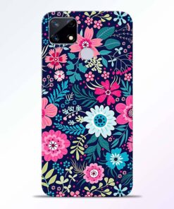 Pink Floral Realme Narzo 20 Back Cover
